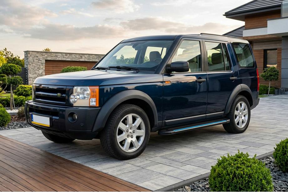 Land Rover Discovery III 2004-2009 рр. Бокові пороги Maya Blue (2 шт., алюміній) Фото 1