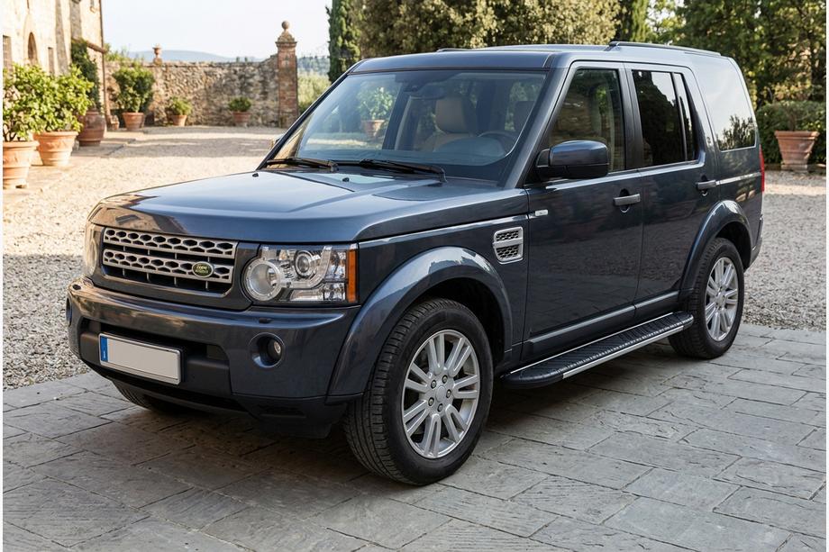 Land Rover Discovery IV 2009-2017 рр. Бокові пороги Bosphorus Grey (2 шт., алюміній) Image