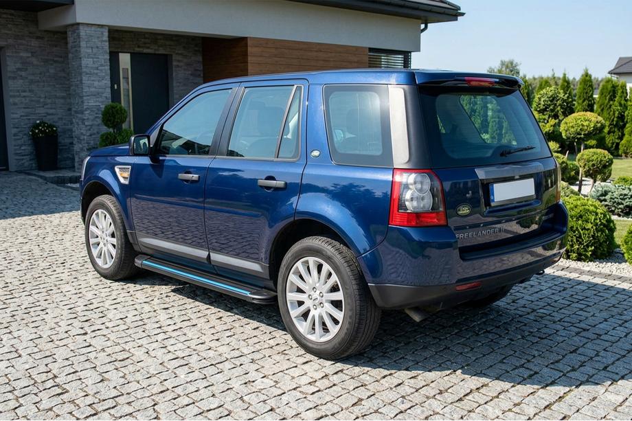 Land Rover Freelander II 2006-2014 рр. Бокові пороги Maya Blue (2 шт., алюміній) Фото 1