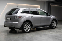 Mazda CX-7 2006-2012 рр. Бокові пороги Bosphorus Grey (2 шт., алюміній) фото 1