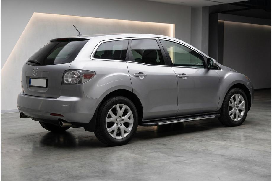 Mazda CX-7 2006-2012 рр. Бокові пороги Bosphorus Grey (2 шт., алюміній) Image