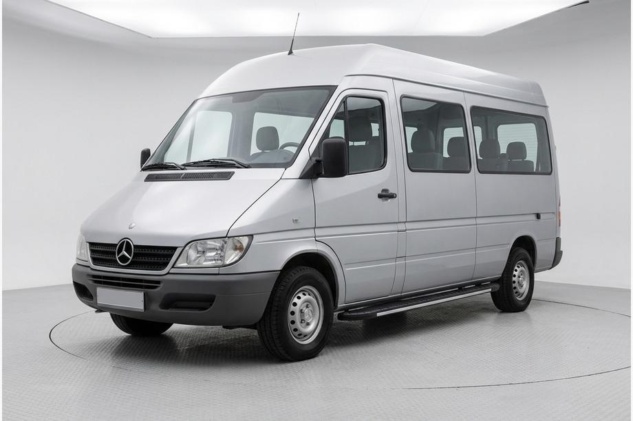 Mercedes Sprinter W901/902/903/904/905 1995-2006 рр. Бокові пороги Bosphorus Grey (2 шт., алюміній) Image