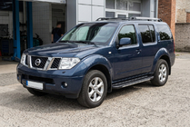 Nissan Pathfinder R51 2005-2014 рр. Бокові пороги Bosphorus Grey (2 шт., алюміній) фото 1