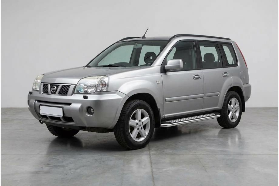 Nissan X-trail T30 2002-2007 рр. Бокові пороги Maydos V2 (2 шт., алюміній) Image