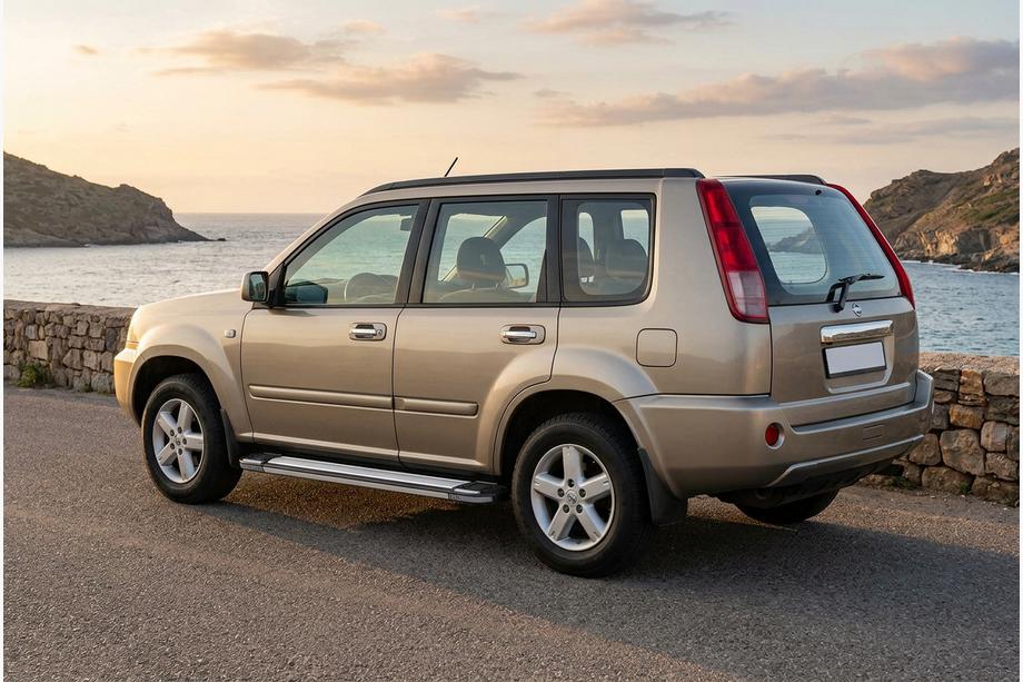 Nissan X-trail T30 2002-2007 рр. Бокові пороги Rainbow (2 шт., алюміній) Image