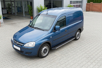 Opel Combo 2002-2012 рр. Бокові пороги Bosphorus Grey (2 шт., алюміній) фото 1