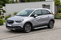 Opel Crossland X 2017-2024 рр. Бокові пороги Maya V2 (2 шт., алюміній) фото 1