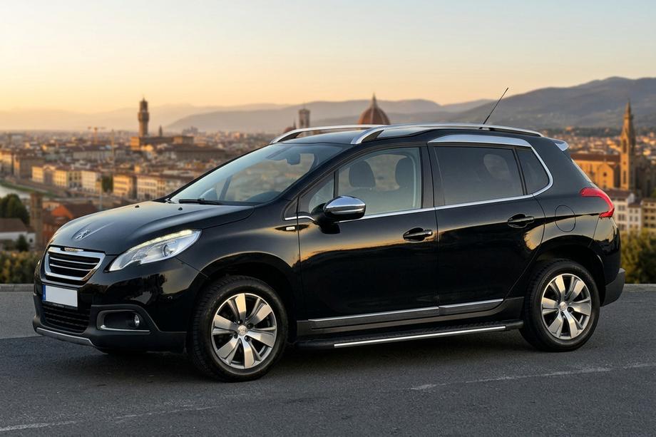 Peugeot 2008 2013-2019 рр. Бокові пороги Bosphorus Grey (2 шт., алюміній) Image