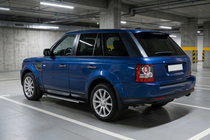 Range Rover Sport 2005-2013 рр. Бокові пороги Bosphorus Grey (2 шт., алюміній) фото 1