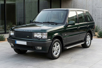 Range Rover II P38A 1997-2002 рр. Бокові пороги Maya V1 (2 шт., алюміній) фото 1