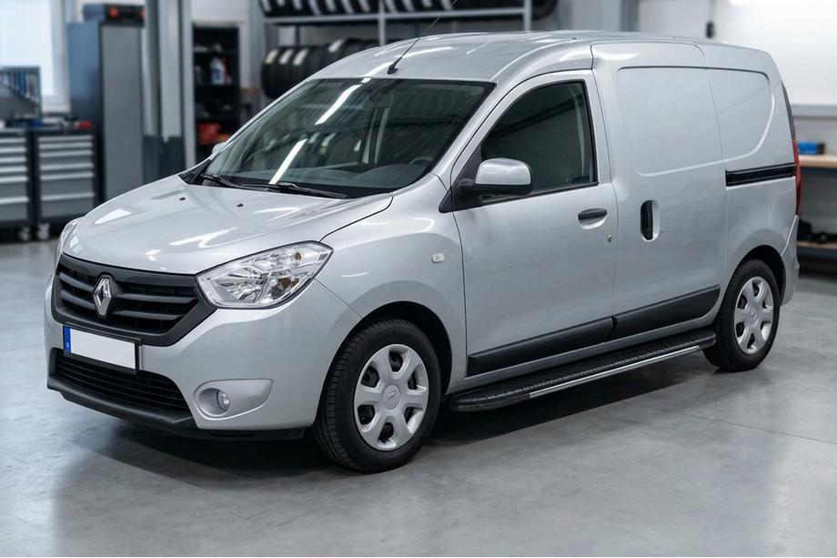 Renault Dokker 2013-2022 рр. Бокові пороги Bosphorus Grey (2 шт., алюміній) Image