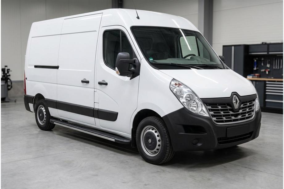 Renault Master 2011-2023 рр. Бокові пороги Bosphorus Grey (2 шт., алюміній) Image