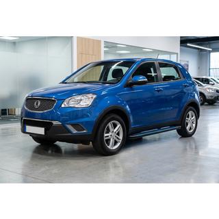 Бокові пороги Maya Blue (2 шт., алюміній) SsangYong Korando 2010-2019 рр. фото 1