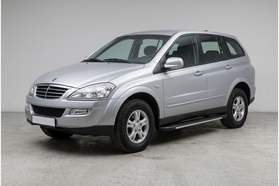 SsangYong Kyron 2005-2014 рр. Бокові пороги Bosphorus Grey (2 шт., алюміній) Фото 1