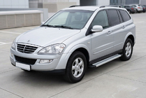 SsangYong Kyron 2005-2014 рр. Бокові пороги Maya V2 (2 шт., алюміній) фото 1