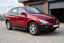 SsangYong Action 2005-2018 рр. Бокові пороги Maya Red (2 шт., алюміній) фото 1