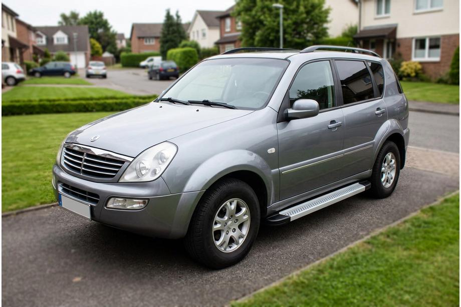 SsangYong Rexton I 2001-2017 рр. Бокові пороги Maya V2 (2 шт., Алюміній) Фото 1