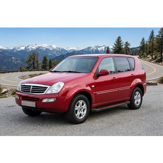 Бокові пороги Maya Red (2 шт., Алюміній) SsangYong Rexton I 2001-2017 рр. фото 1