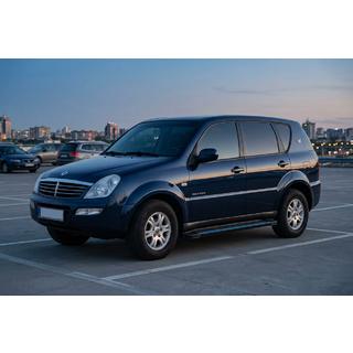 Бокові пороги Maya Blue (2 шт., Алюміній) SsangYong Rexton I 2001-2017 рр. фото 1