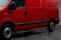 Renault Master 1998-2010 рр. Бокові пороги Maya Red (2 шт., алюміній) фото 1