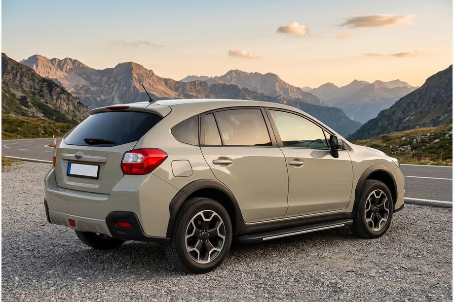 Subaru XV 2011-2017 рр. Бокові пороги Bosphorus Grey (2 шт., алюміній) Image