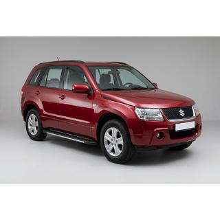 Бокові пороги Bosphorus Grey (2 шт., алюміній) Suzuki Grand Vitara 2005-2017 рр. фото 1