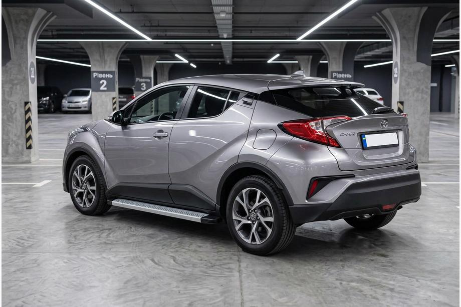 Toyota C-HR 2016-2023 рр. Бокові пороги Maya V2 (2 шт., алюміній) Фото 1