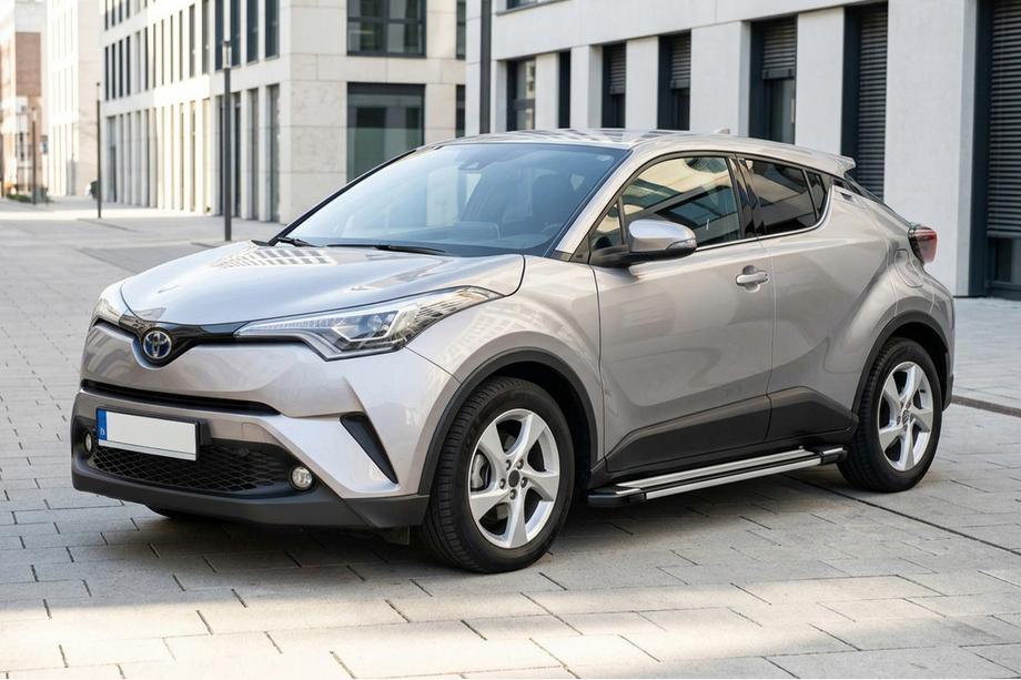 Toyota C-HR 2016-2023 рр. Бокові пороги Rainbow (2 шт., алюміній) Фото 1