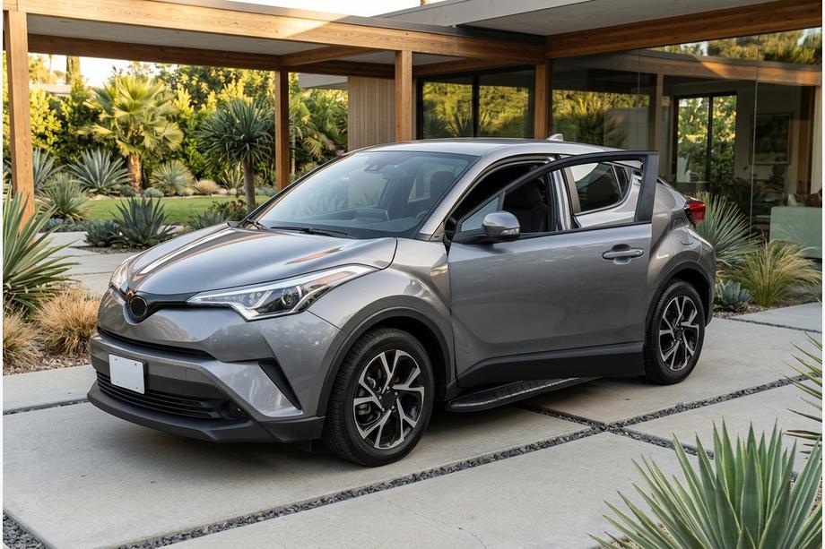 Toyota C-HR 2016-2023 рр. Бокові пороги Bosphorus Black (2 шт., алюміній) Фото 1