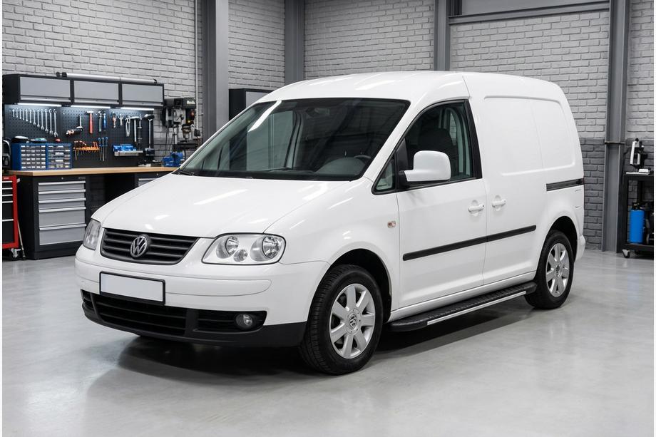 Volkswagen Caddy 2004-2010 рр. Бокові пороги Bosphorus Grey (2 шт., алюміній) Максі база Фото 1