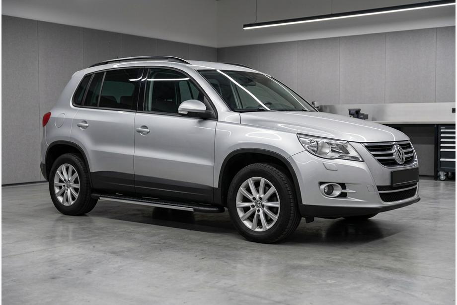 Volkswagen Tiguan 2007-2016 рр. Бокові пороги Bosphorus Grey (2 шт., алюміній) Фото 1