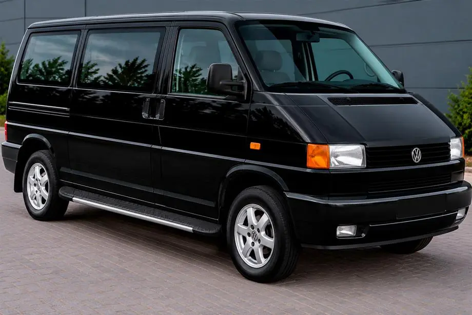 Volkswagen T4 Transporter 1990-2003 рр. Бокові пороги Bosphorus Grey (2 шт., алюміній) Фото 1