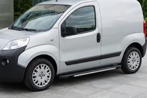 Peugeot Bipper 2008-2017 рр. Бокові пороги Bosphorus Grey (2 шт., алюміній) фото 1