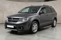 Dodge Journey 2008-2020 рр. Бокові пороги Bosphorus Grey (2 шт., алюміній) фото 1