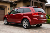 Dodge Journey 2008-2020 рр. Бокові пороги Maya Red (2 шт., алюміній) фото 1