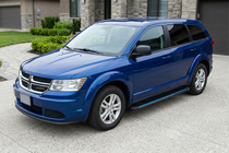 Dodge Journey 2008-2020 рр. Бокові пороги Maya Blue (2 шт., алюміній) фото 1