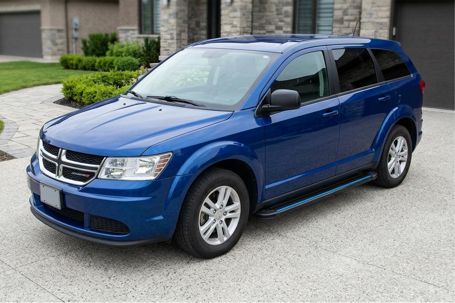 Dodge Journey 2008-2020 рр. Бокові пороги Maya Blue (2 шт., алюміній) Image