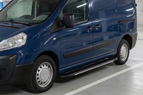 Citroen Jumpy 2007-2017 рр. Бокові пороги Bosphorus Grey(2 шт., алюміній) фото 1