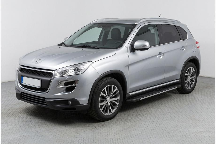 Peugeot 4008 2012-2017 рр. Бокові пороги Bosphorus Grey (2 шт., алюміній) Image