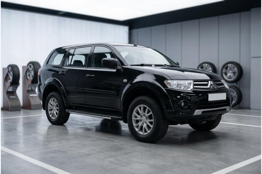 Mitsubishi Pajero Sport 2008-2015 рр. Бокові пороги Bosphorus Grey (2 шт., алюміній) Фото 1