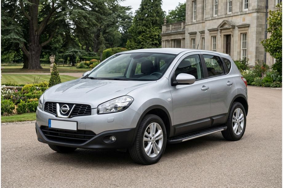 Nissan Qashqai 2010-2014 рр. Бокові пороги Bosphorus Grey (2 шт., алюміній) Фото 1