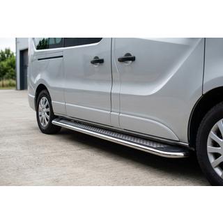 Бокові пороги Maydos V2 (2 шт., алюміній) Renault Trafic 2015- рр. фото 1