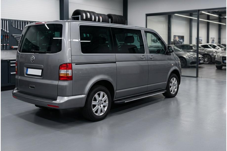Volkswagen T5 Caravelle 2004-2010 рр. Бокові пороги Bosphorus Grey (2 шт., алюміній) Image