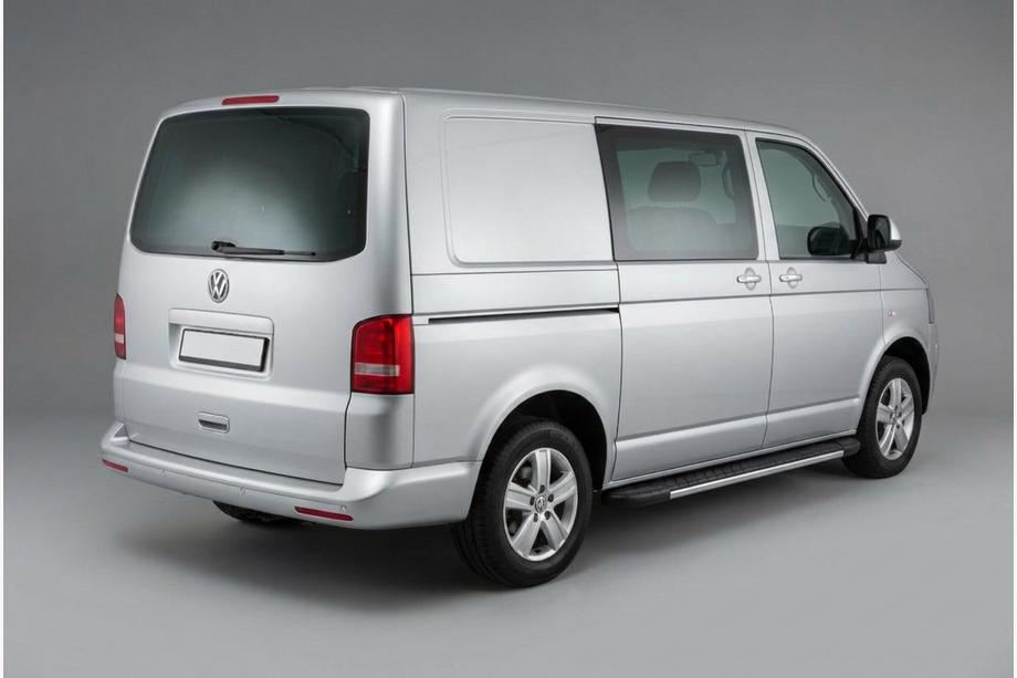 Volkswagen T5 2010-2015 рр. Бокові пороги Bosphorus Grey (2 шт., алюміній) Фото 1