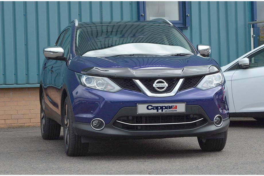 Nissan Qashqai 2014-2021 рр. Дефлектор капота EuroCap (2014-2017) Фото 4