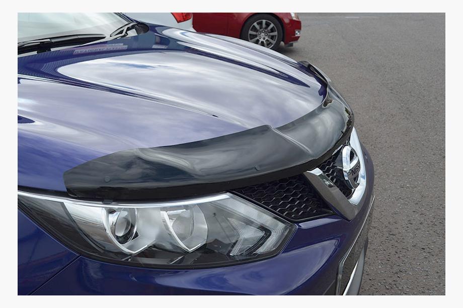 Nissan Qashqai 2014-2021 рр. Дефлектор капота EuroCap (2014-2017) Фото 6