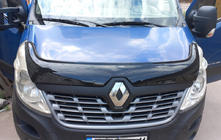 Renault Master 2011-2023 рр. Дефлектор капота 2015-2019 (EuroCap) фото 1