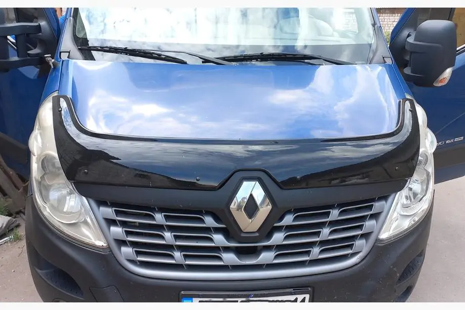 Renault Master 2011-2023 рр. Дефлектор капота 2015-2019 (EuroCap)