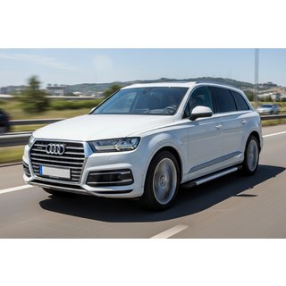Бокові пороги New Vision Grey (2 шт., алюміній) Audi Q7 2015-2026 рр. фото 1