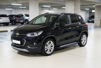 Chevrolet Trax 2012-2023 рр. Бокові пороги New Vision Black (2 шт., алюміній) фото 1